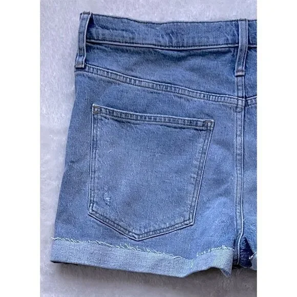 NWT Madewell High-Rise Denim Shorts in Astell Wash: Ripped Edition, Size 32 - Picture 13 of 14